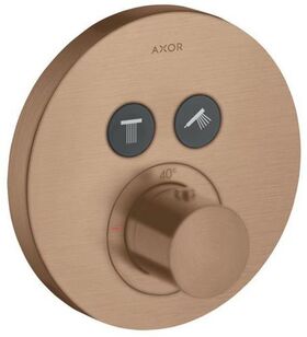 Thermostat SHOWERSELECT ROUND AXOR UP für 2 Verbraucher brushed red gold