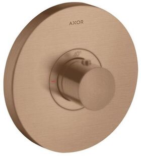 Thermostat SHOWERSELECT ROUND AXOR Highflow, Unterputz brushed red gold