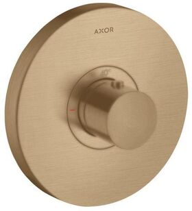 Thermostat SHOWERSELECT ROUND AXOR Highflow, Unterputz brushed bronze