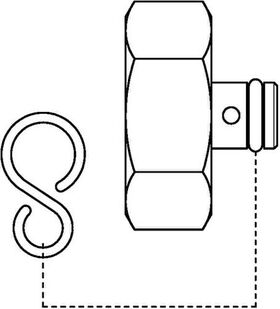 OV Verschlusskappe m Dichtsch u Ke. für DN 32 (R 1 1/2Zoll IG)