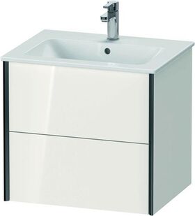 Duravit Waschtischunterbau XVIU 560x610x480mm Prof. sw ma weiß hochglanz