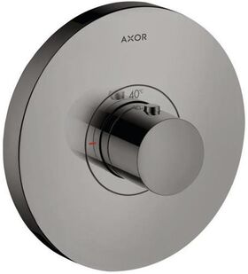 Thermostat SHOWERSELECT ROUND AXOR Highflow Unterputz polished black chrome