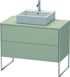 Duravit Waschtischunterbau XSQUARE 778x1000x548mm taupe seidenmatt