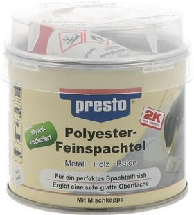 2K-Feinspachtel prestolith® weiß,Härter rot 250g Dose PRESTO