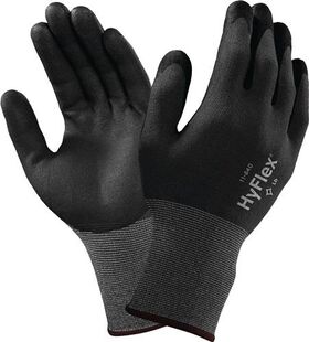 Handschuhe HyFlex 11-840 Gr.8 schwarz/grau Nylon-Spandex EN 388 Kat.II - VPE: 12