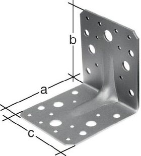 Schwerlastwinkelverbinder 90x90x65mm Anz.Löcher4/18 S.2,5mm GAH, 1 Stück