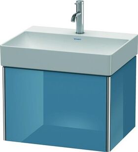 Duravit Waschtischunterbau XSQUARE 397x584x460mm stone blue hochglanz