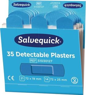 Pflasterstrips Salvequick detectable 6 Nachfüllpack je 35 St.SALVEQUICK