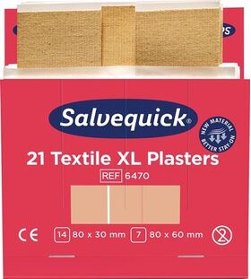 Pflasterstrips Salvequick Textilpflaster ext.gr.6Nachfüllpack je 21St.SALVEQUICK