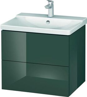 Duravit Waschtischunterbau L-CUBE 620x481x555mm dolomiti grey hochglanz