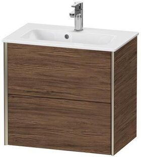 Duravit Waschtischunterbau XVIU 610x560x390mm 2 Sk Prof. sw ma ta s-matt