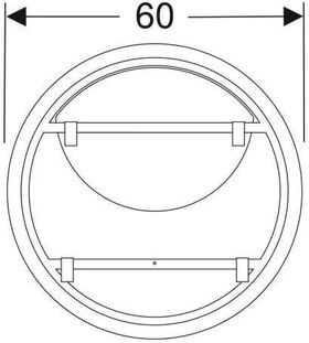 Geberit Lichtspiegel OPTION ROUND Beleuchtung direkt und indirekt d= 600mm