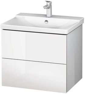 Duravit Waschtischunterbau L-CUBE 620x481x555mm graphit matt