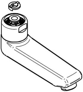 EICHELBERG Gussauslauf 117mm, für WT-Wandarmaturen, chrom