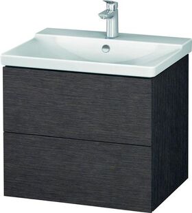 Duravit Waschtischunterbau L-CUBE 620x481x555mm eiche dunkel gebürstet