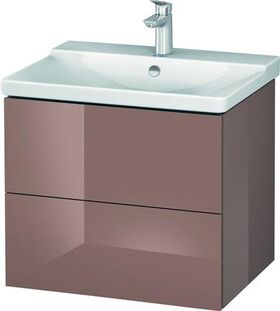 Duravit Waschtischunterbau L-CUBE 620x481x555mm cappuccino hochglanz