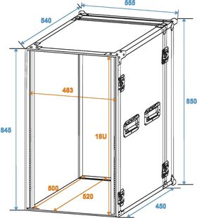 ROADINGER Rack Profi 18HE 45cm