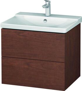 Duravit Waschtischunterbau L-CUBE 620x481x555mm amerikanisch nussbaum