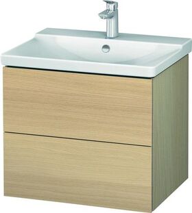 Duravit Waschtischunterbau L-CUBE 620x481x555mm mediterrane eiche