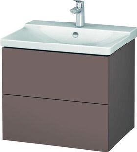 Duravit Waschtischunterbau L-CUBE 620x481x555mm basalt matt