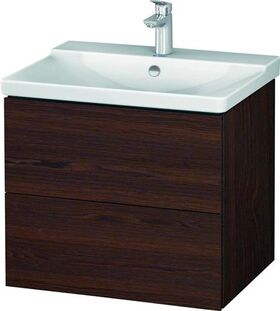 Duravit Waschtischunterbau L-CUBE 620x481x555mm nussbaum gebürstet