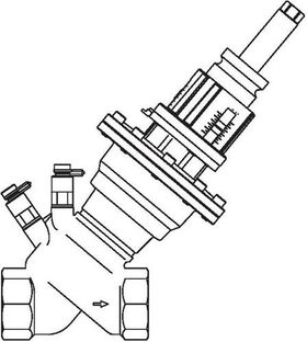 OV Regulierventil Cocon QTR PN 16 2 x Muffengewinde DN 40 1,5-7,5 m3/h