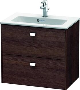 Duravit WT-Unterbau BRIOSO COMPACT Griffe chr 553x620x389mm kastanie dunkel