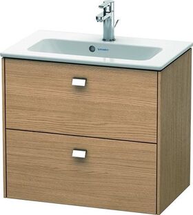 Duravit WT-Unterbau BRIOSO COMPACT Griffe chr 553x620x389mm europ. eiche