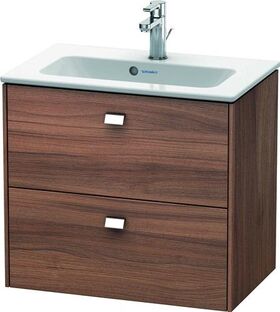 Duravit WT-Unterbau BRIOSO COMPACT Griffe chr 553x620x389mm nussbaum natur