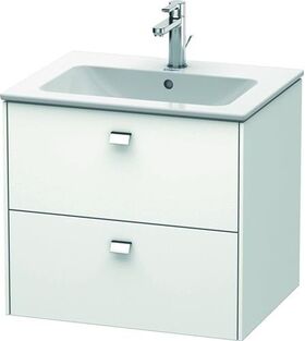 Duravit Waschtischunterbau BRIOSO Griffe chrom 553x620x479mm weiß matt