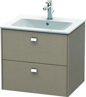 Duravit Waschtischunterbau BRIOSO Griffe chrom 553x620x479mm leinen