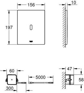 Grohe Infrarot-Elektronik TECTRON BAU E f WC-Spülkasten Trafo awe