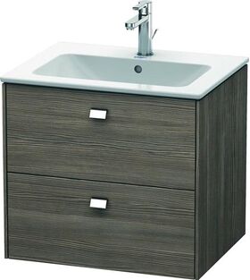 Duravit Waschtischunterbau BRIOSO Griffe chrom 553x620x479mm pine terra