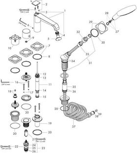 4L Fliesenrandarmatur AXOR CITTERIO E DN 15, mit Thermostat brushed gold optic