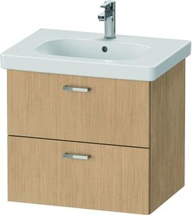 Duravit Waschtischunterbau XBASE 2 Schubkästen 560x600x458mm eiche natur