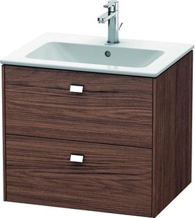 Duravit Waschtischunterbau BRIOSO Griffe chr 553x620x479mm nussbaum dunkel