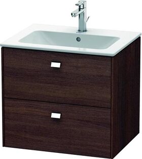 Duravit Waschtischunterbau BRIOSO Griffe chr 553x620x479mm kastanie dunkel