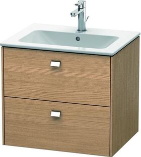 Duravit Waschtischunterbau BRIOSO Griffe chr 553x620x479mm europ. eiche