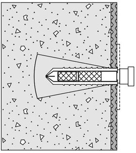 Hewi Befestigungsmaterial 950 f mobile Stützklappgr f Porenbeton (P2)