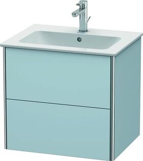 Duravit Waschtischunterbau XSQUARE 560x610x478mm lichtblau seidenmatt