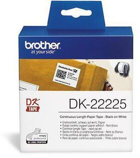 Brother Endlosetikettenrolle DK22225 30,48mx38mm Papier ws