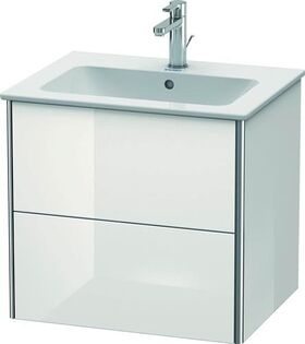 Duravit Waschtischunterbau XSQUARE 560x610x478mm weiß hochglanz