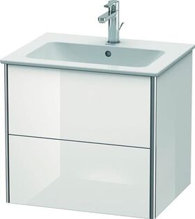 Duravit Waschtischunterbau XSQUARE 560x610x478mm weiß hochglanz