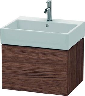 Duravit Waschtischunterbau L-CUBE 394x584x459mm nussbaum dunkel