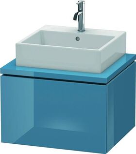 Duravit Konsolenunterschrank L-CUBE 400x620x547mm stone blue hochglanz