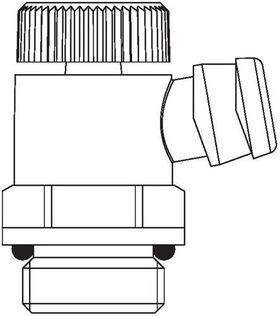 OV Entleerungsventil MS selbstd. mit drehbarem Auslass 3/8Zoll