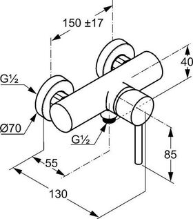 Kludi Brause-Einhandmischer BOZZ DN 15 chr