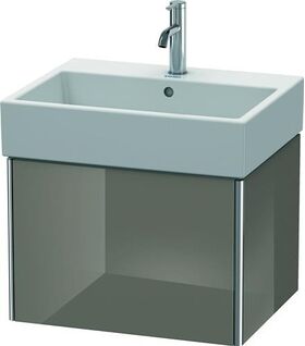 Duravit Waschtischunterbau XSQUARE 397x584x460mm flannel grey hochglanz