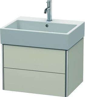 Duravit Waschtischunterbau XSQUARE 397x584x460mm taupe matt