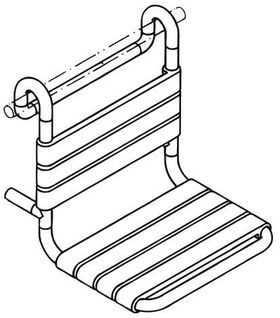 Hewi Einhängesitz SERIE 801 450x500mm umbra